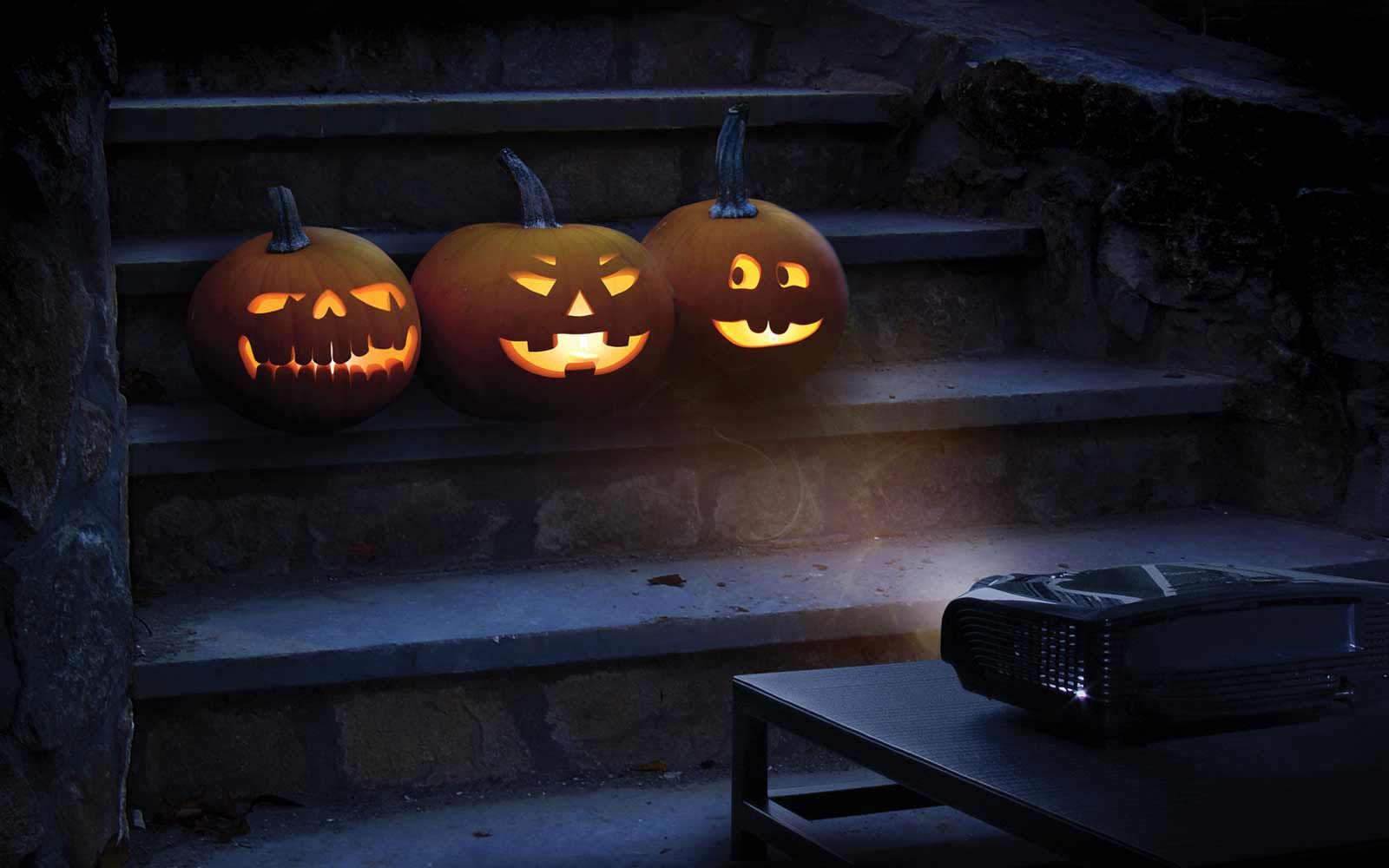 Jack-o-lantern Halloween projections download from AtmosFEARfx