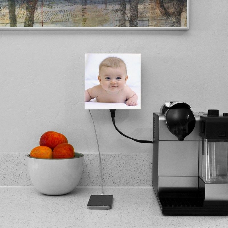 Custom photo wallplate for outlet covers by LIving Plug