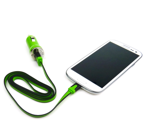 Cool tech accessories: JAVOedge micro usb cable and car charger in green | Cool Mom Tech