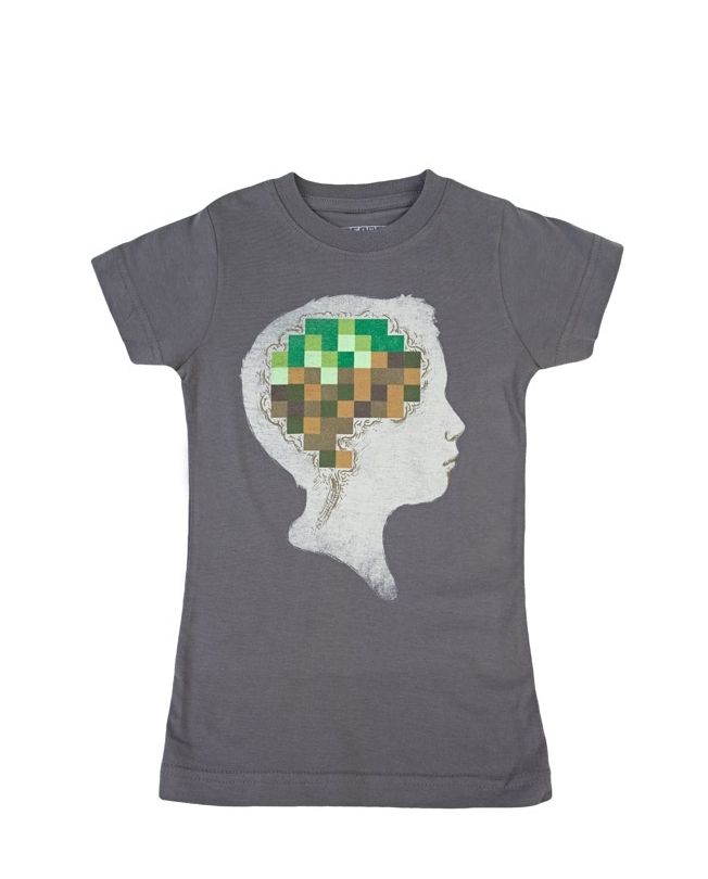 Minecrafted tee for kids on Threadless
