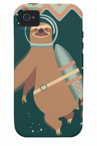Custom Outer Space Sloth iPhone 5 Case on Zazzle | Cool Mom Tech