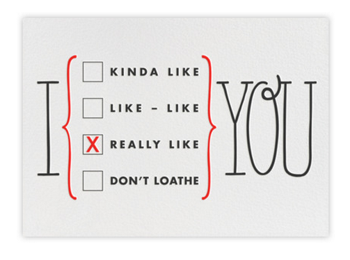 Paperless Post I Really Like You ecard | Cool Mom Tech