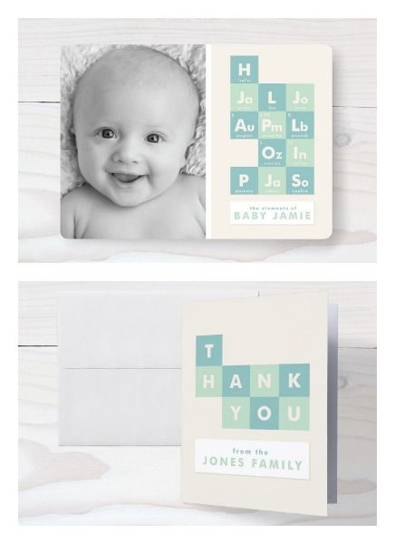 Geeky Periodic Table Birth Announcements at Minted