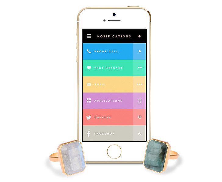 Ringly wearable tech jewelry + app | coolest tech accessories of the year