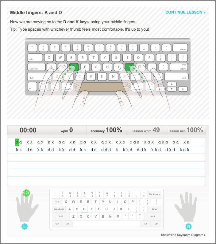 Learn to type online: Typing Web website for kids
