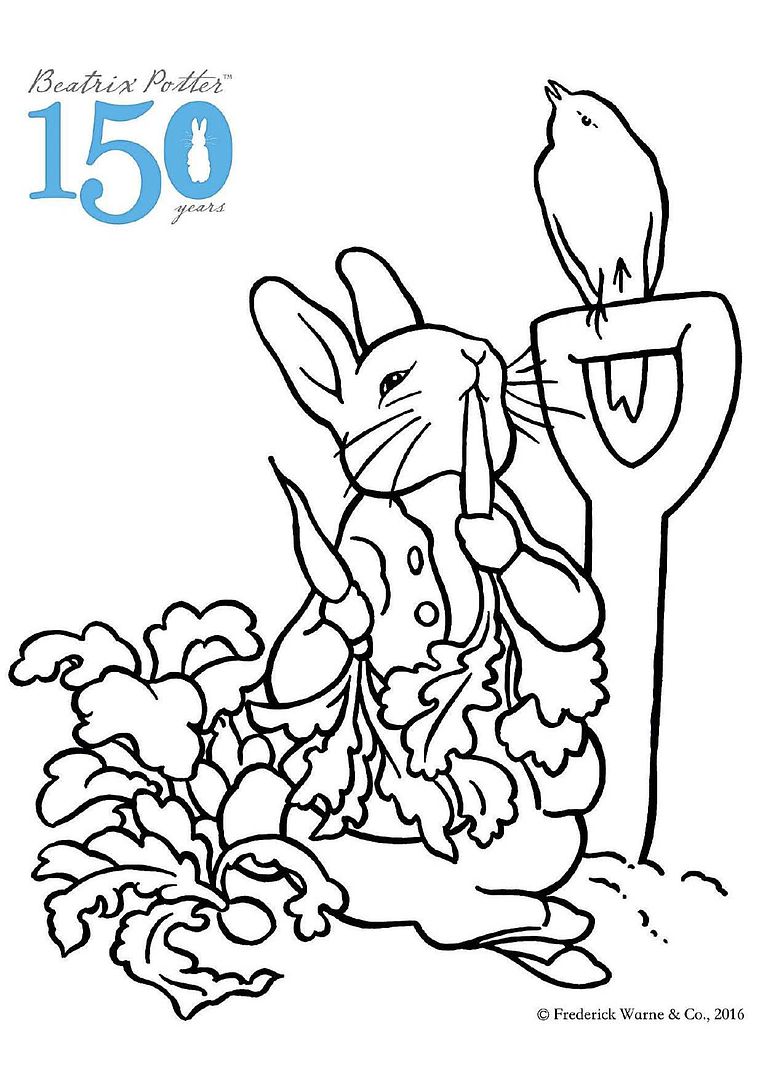 Beatrix Potter free printable coloring pages from Frederick Warne & Co #ColorOurCollections