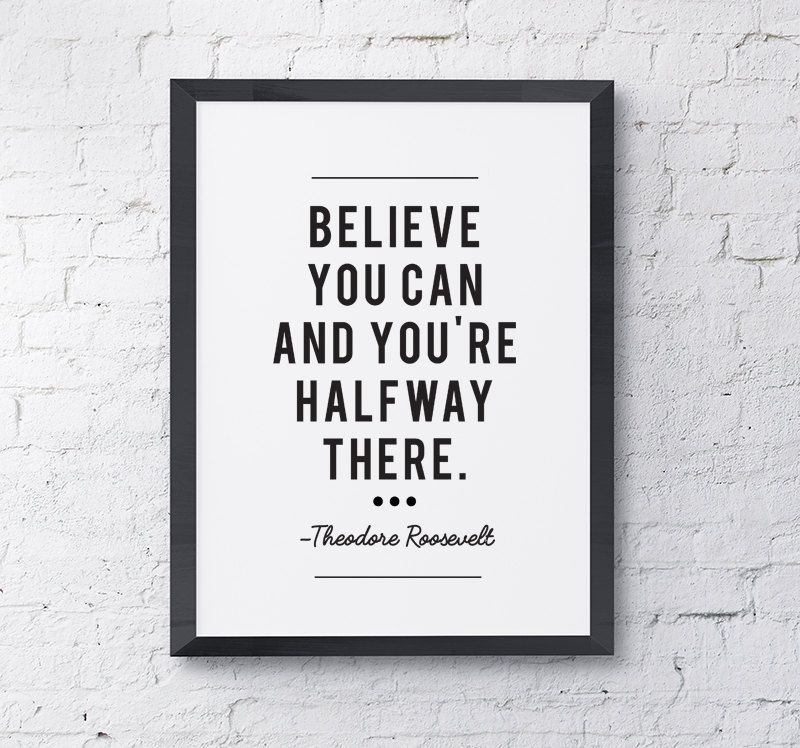 Inspirational quote art for your home office: 14 amazing quotes to