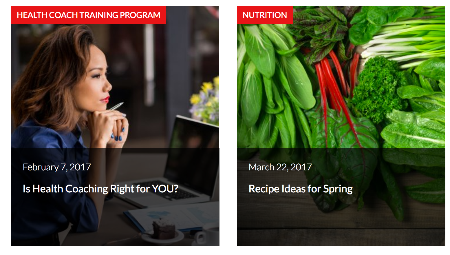 The Institute for Integrative Nutrition's blog is filled with helpful resources for entrepreneurs looking to make a move into health coaching