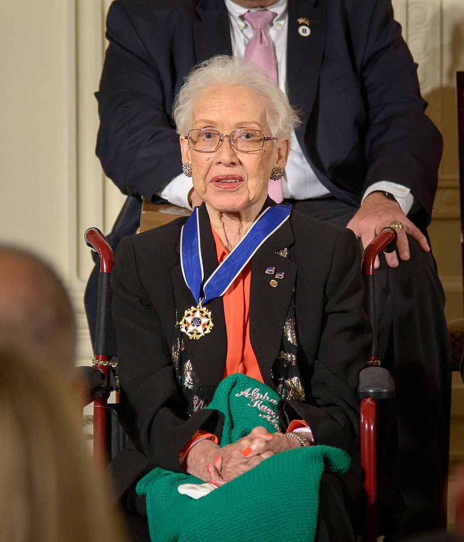 Katherine Johnson receiving the Presidential Medal of Freedom, 2015 | NASA Photograph