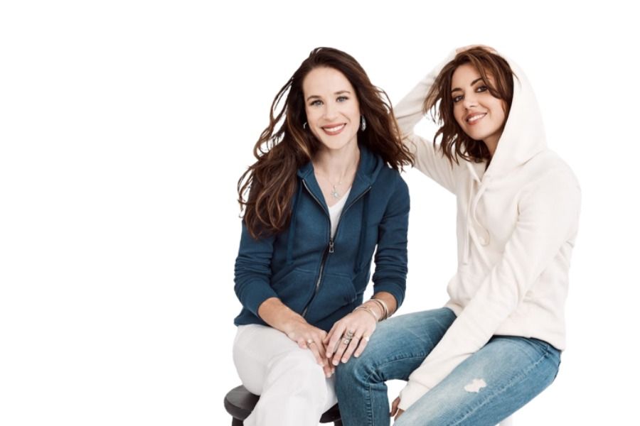 Ashley Biden and Aubrey Plaza for the launch of Livelihood hoodies, supporting US communities in need 