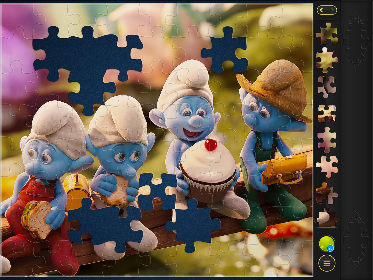 Magic Jigsaw Puzzles now offers puzzles featuring kids' favorite animated Sony Pictures like Smurfs | sponsor | cool mom tech