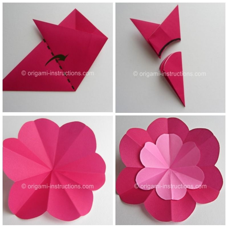 Making origami roses (or easier flowers) for a Beauty and the Beast party