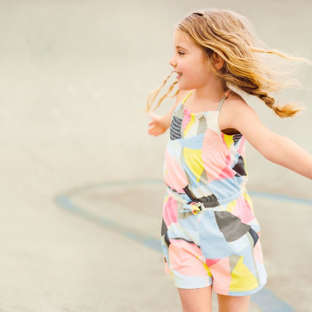 Tea Collection's smocked romper for girls is inspired by the shapes of the Sydney Opera House