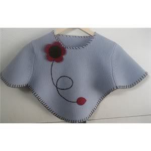 Recycled Felt Kids' Poncho from Felted Heart