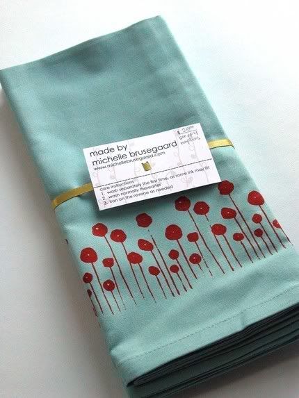 Michelle Brusegaard cloth napkins