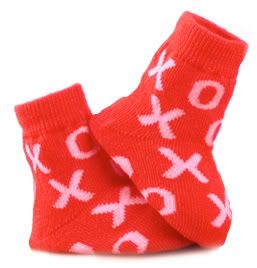 XOXO baby socks for Valentine's Day