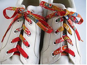 japanese fabric shoelaces
