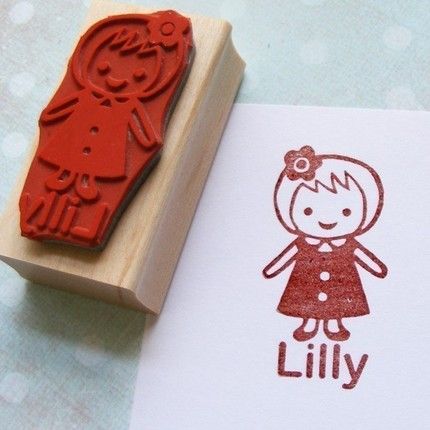 personalized rubber stamp from Craft Pudding