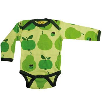 Apple and pear onesie from Duns