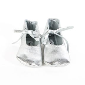 Silver Mary Jane Baby Shoes