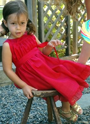 Red Greta Dress from Ses Petites Mains