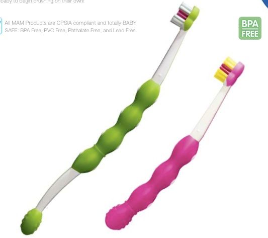 BPA free children's toothbrushes from MAM