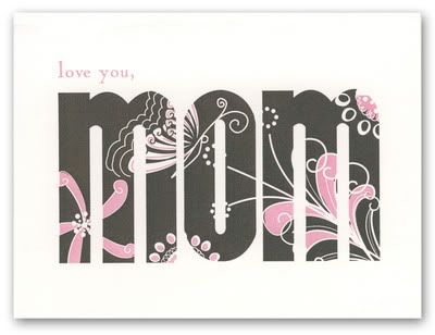 Mother's Day card - love you, Mom