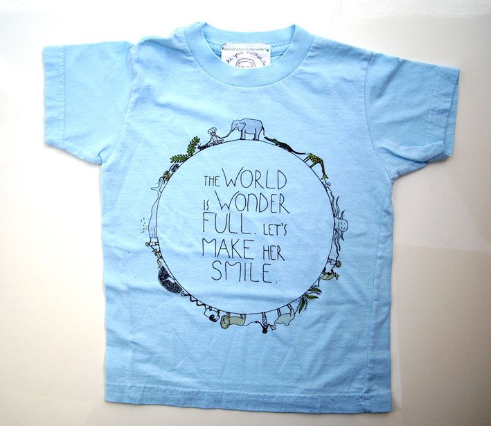Smiling Planet organic tee - Made in the USA