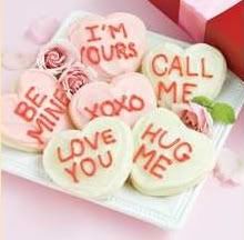 Valentine's Day heart cookies