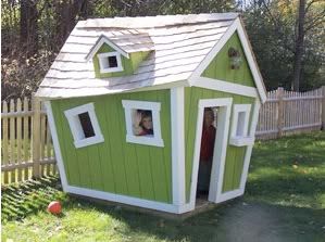 crooked playhouse for kids