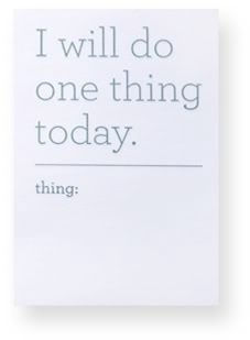 I will do one thing today notepad