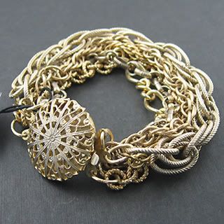 gold recycled bracelet at inhabitat shop