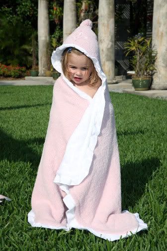 Hooded baby towel from Mia Belle Baby
