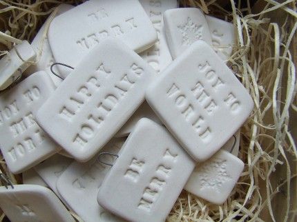 Ceramic gift tags from Paloma's Nest