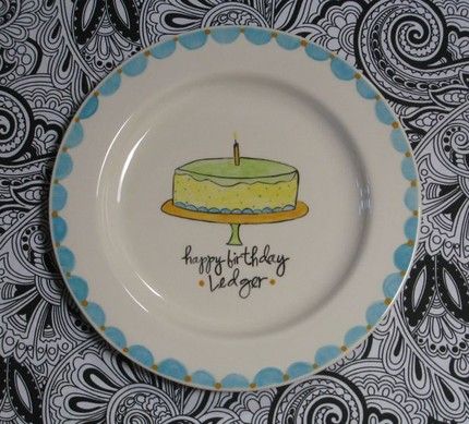 child's birthday plate