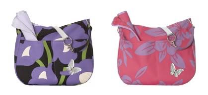 Modern floral diaper bags by Hedvig Bourbon