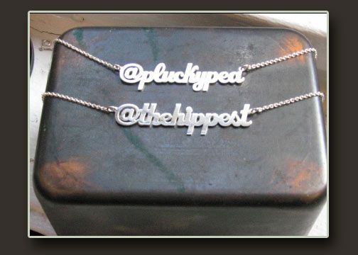 Survival of the Hippest Sterling Silver Twitter Necklace