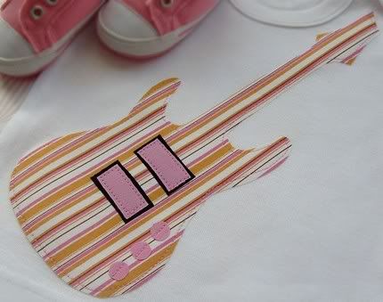 Pink guitar tee