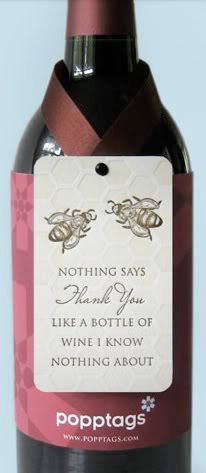 PopTags wine tags - giftwrap for wine bottles