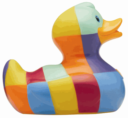 Mod Squares Rubber Duck