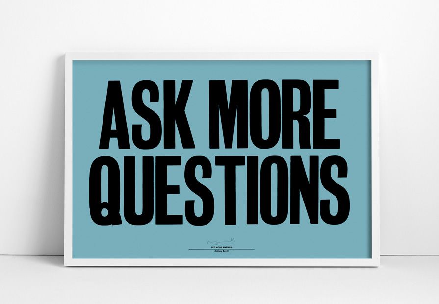 Ask More Questions poster | Cool Mom Picks