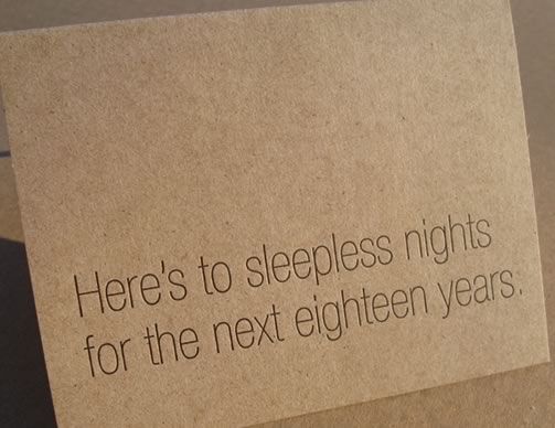 Sleepless nights baby card | 9 Spot Monk