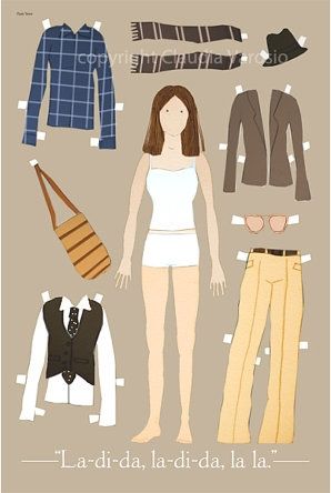 Annie Hall paper doll by Claudia Varioso | Cool Mom Picks