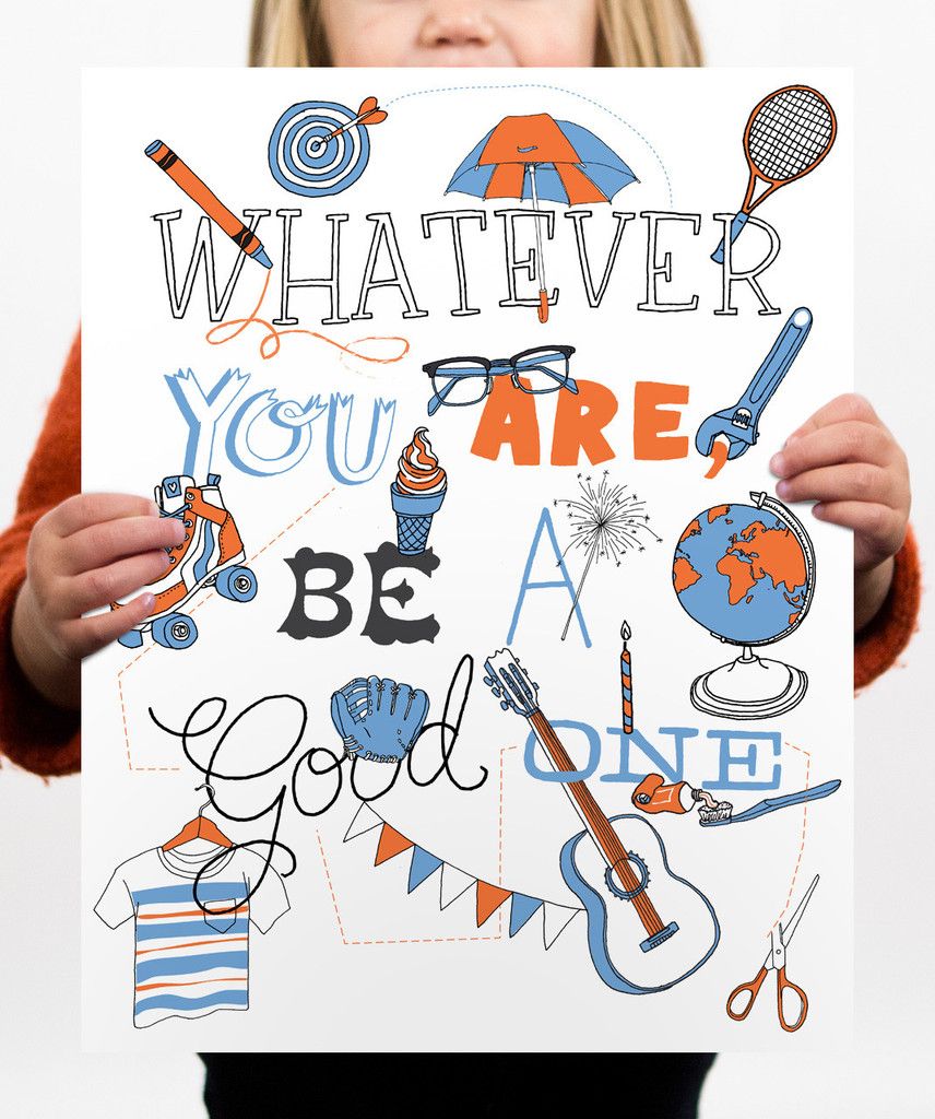 Be a Good One Poster at Help Ink | Cool Mom Picks