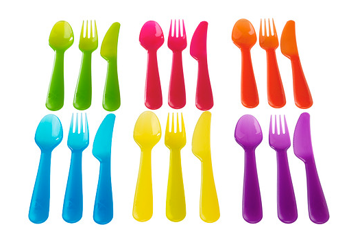 IKEA plastic cutlery for kids | cool mom picks back to school guide