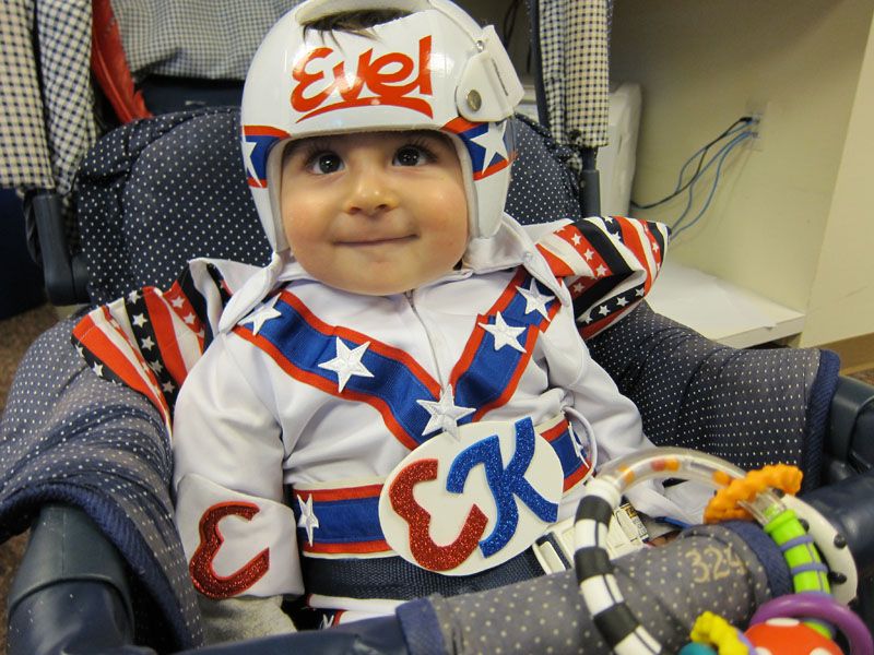 Evel Knievel baby costume | Cool Mom Picks