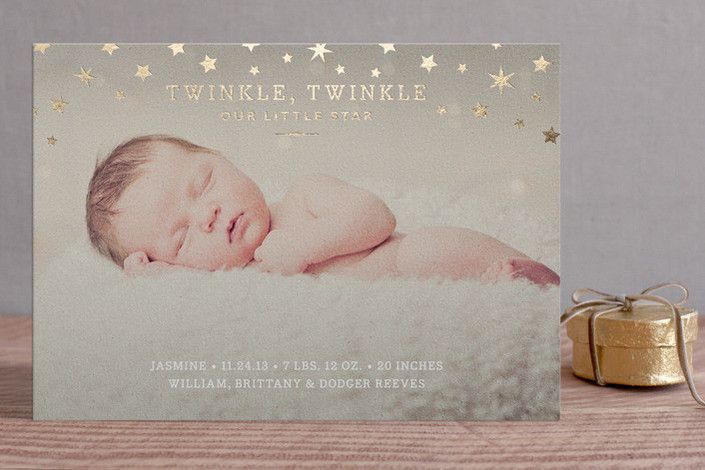 gold foil holiday postcard at minted | cool mom picks