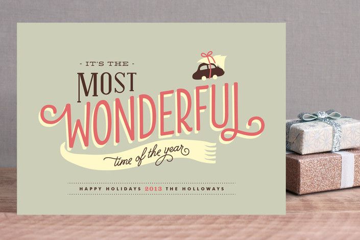 minted non-photo holiday card | cool mom picks