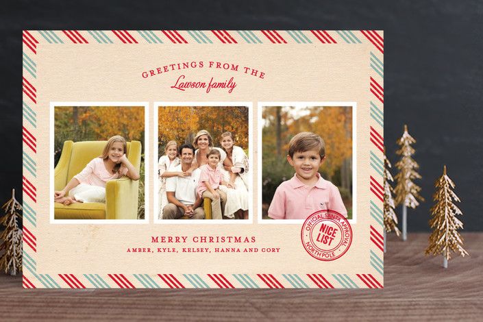 minted 3 photo holiday card | cool mom picks