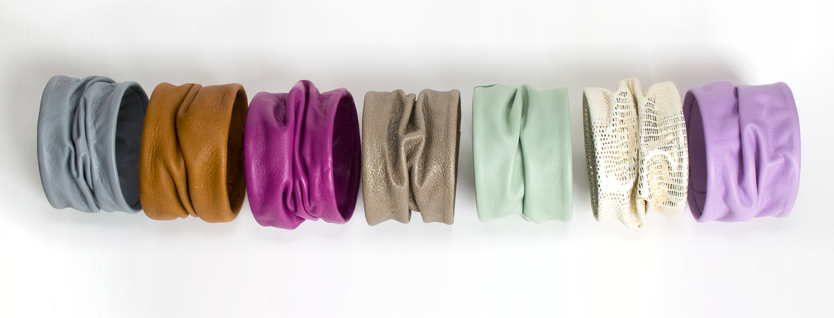Melissa Zook leather cuff colors | Cool Mom Picks